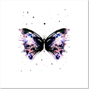 Watercolor Butterfly Posters and Art